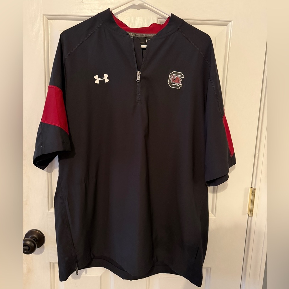 Under Armour Men's Black South Carolina Gamecocks Windbreaker/Pullover